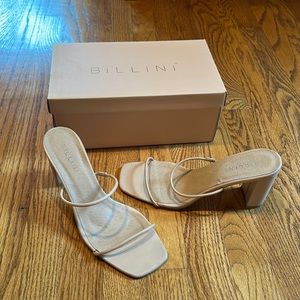 Billini nude heels. Worn once! Women’s size 9.